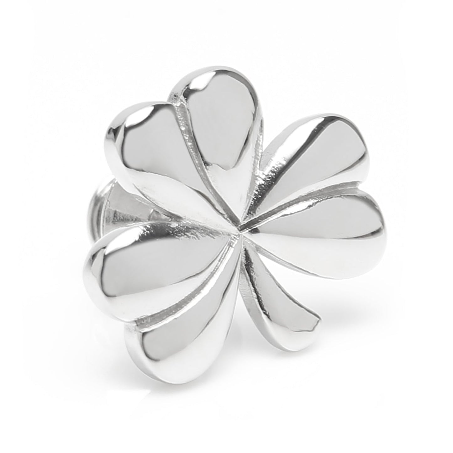 Clover Stainless Steel Lapel Pin - My Men's Shop
