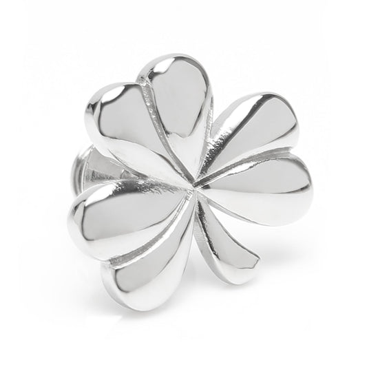 Clover Stainless Steel Lapel Pin - My Men's Shop