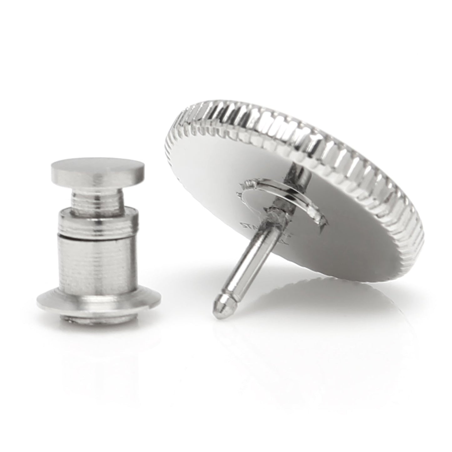 Pin de solapa grabable con borde de moneda de acero inoxidable