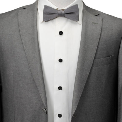 Stainless Steel with Black Pave Crystal 5-Studs - My Men's Shop