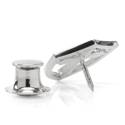 Stainless Steel Cross Shield Lapel Pin - My Men's Shop