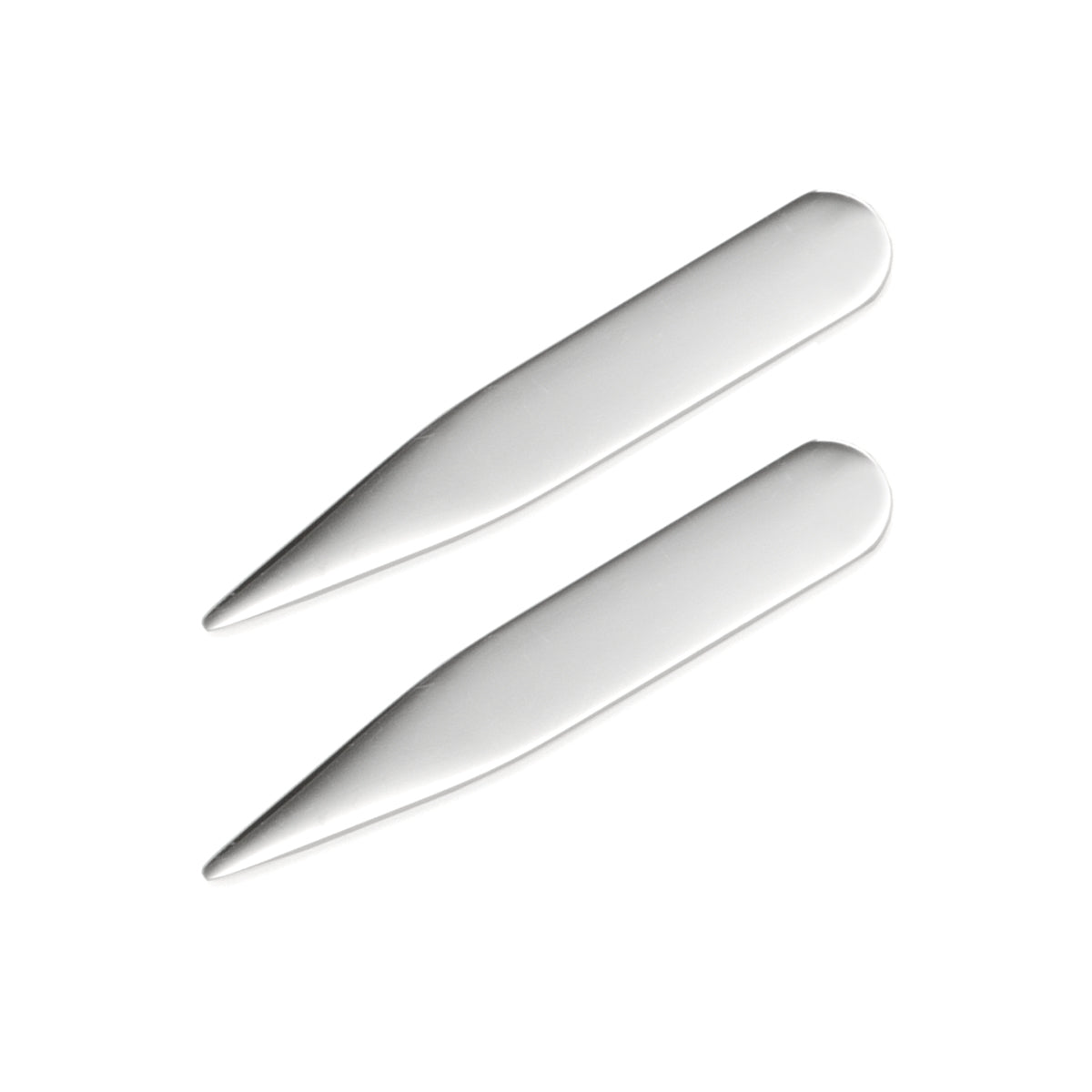 Stainless Steel Engravable Short Collar Stays - My Men's Shop