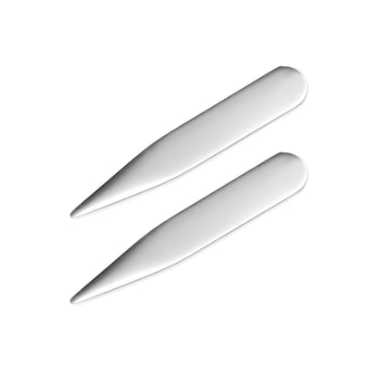 Stainless Steel Engravable Short Collar Stays - My Men's Shop