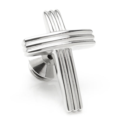 Cross Stainless Steel Lapel Pin - My Men's Shop