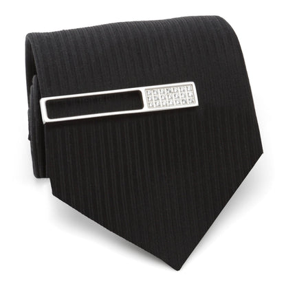 Die Cut Crystal Stainless Steel Tie Clip