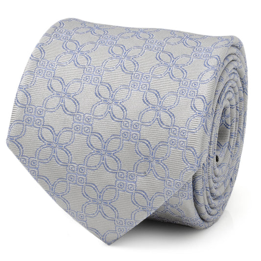 Corbata Art Decó Gris Azulada para Hombre