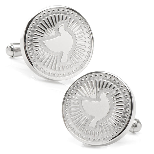 Silver Dove Radial Cufflinks - My Men's Shop