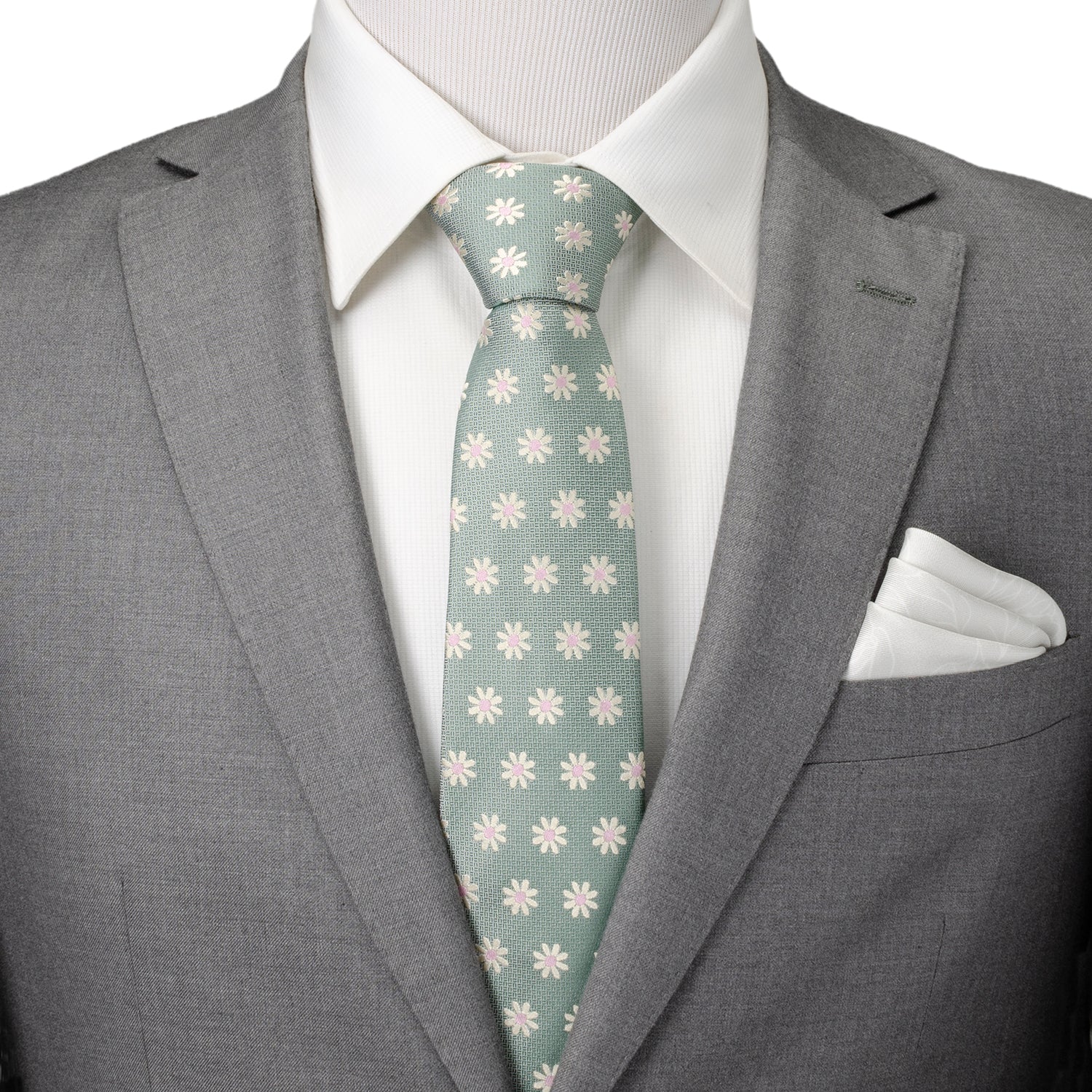 Daisy Soft Green Men's Tie - My Men's Shop