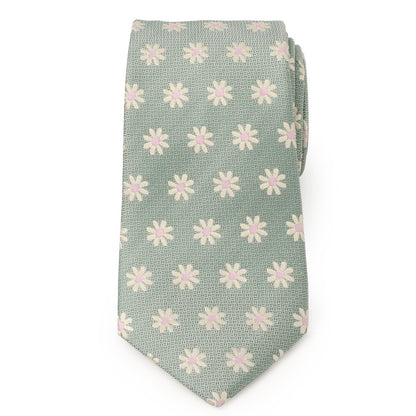Daisy Soft Green Men's Tie - My Men's Shop