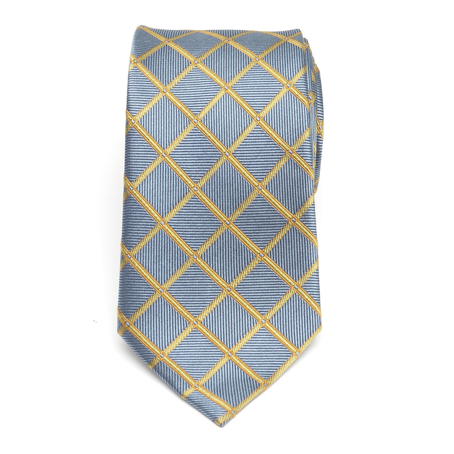 The Edward Tie (Gold Check Men's Tie) - My Men's Shop