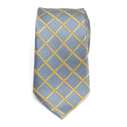 The Edward Tie (Gold Check Men's Tie) - My Men's Shop