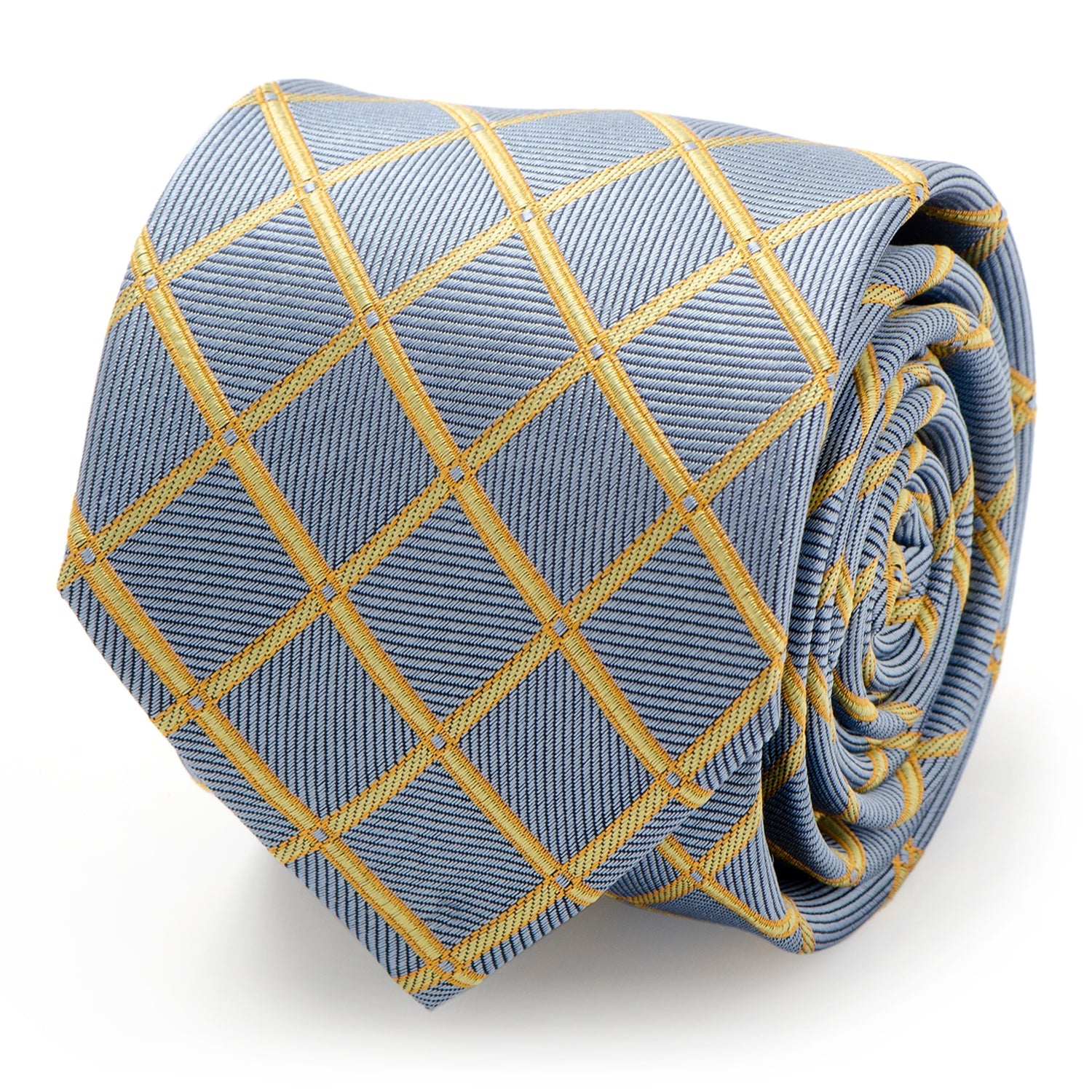 The Edward Tie (Gold Check Men's Tie) - My Men's Shop
