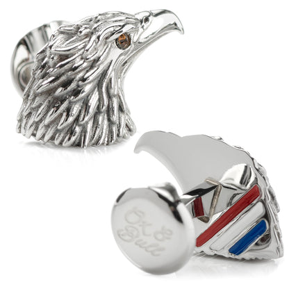 Stainless Steel Eagle Head Cufflinks - My Men's Shop