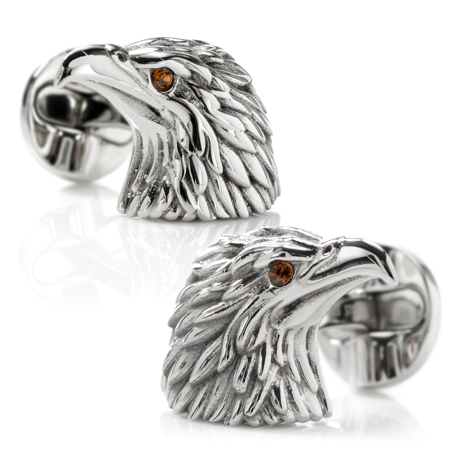 Stainless Steel Eagle Head Cufflinks - My Men's Shop