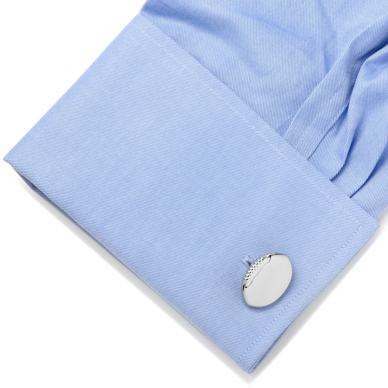 Stainless Steel Engravable Football Cufflinks - My Men's Shop