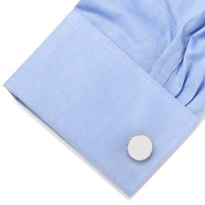 Stainless Steel Mother of Pearl Mosaic Engravable Cufflinks - My Men's Shop