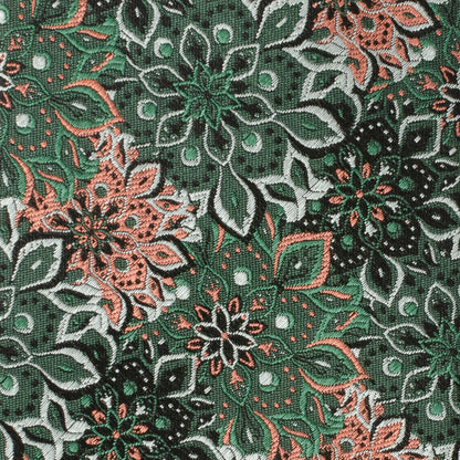 Corbata de hombre Kaleido Coral Floral Acentuada