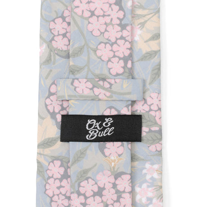 Corbata floral azul claro para hombre