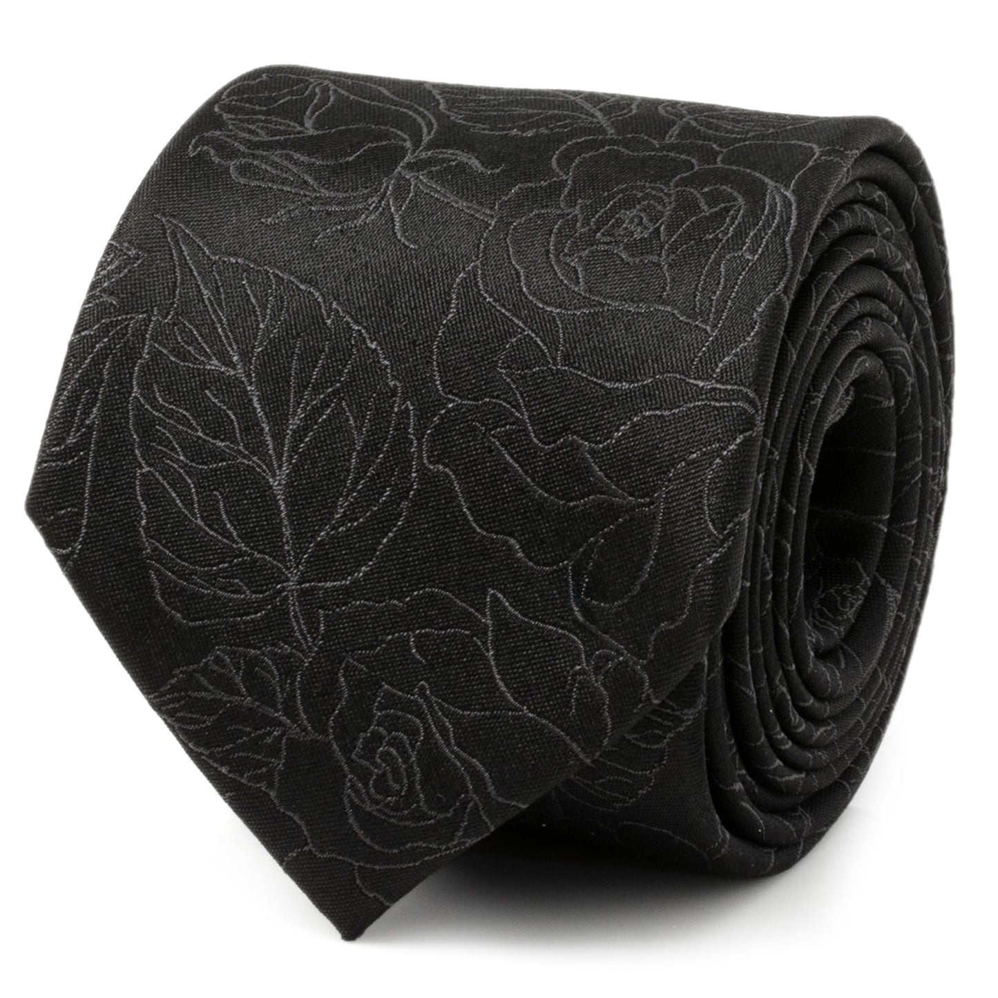 Black Floral Tie and Pocket Square Gift Set - My Men's Shop