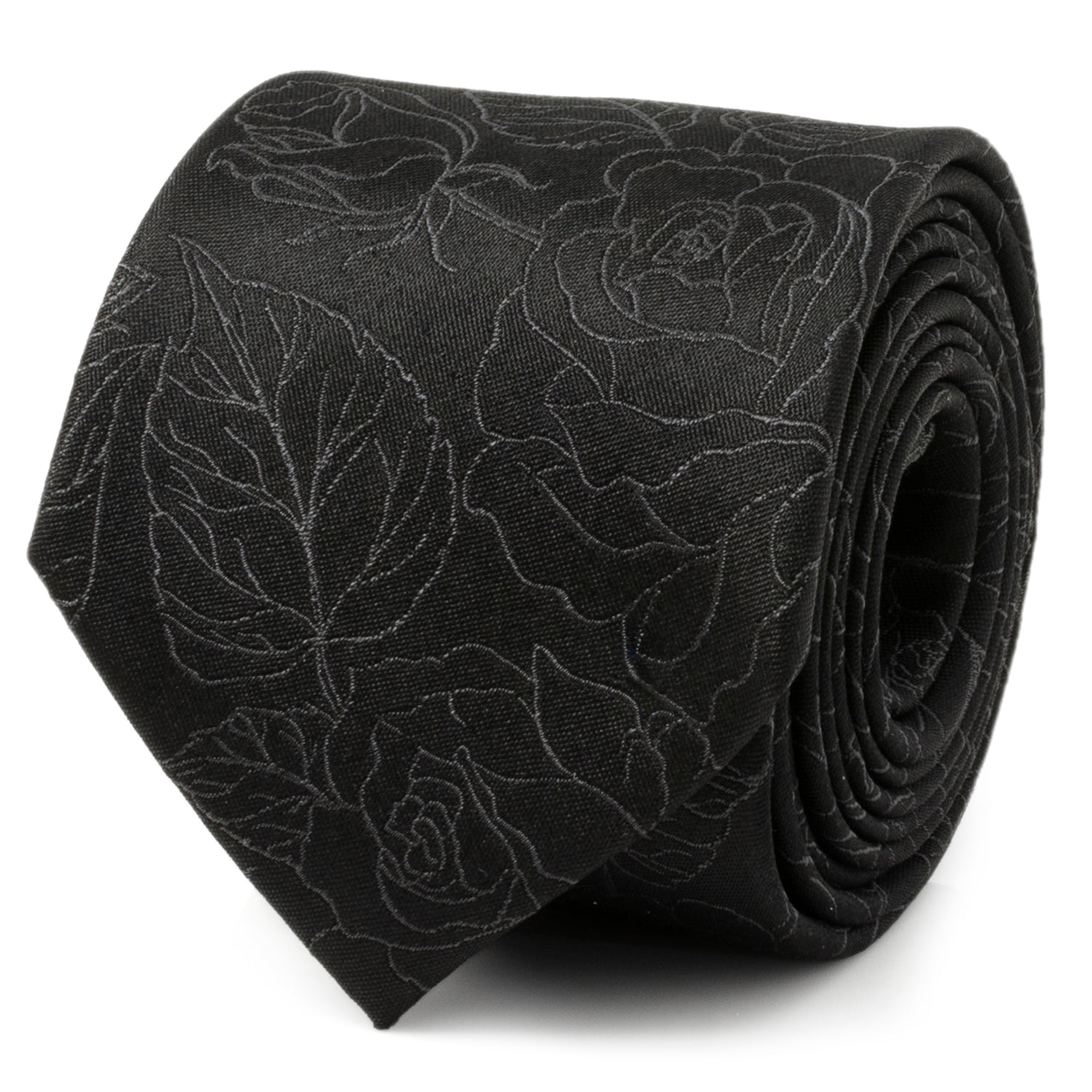 Black Floral Tie and Pocket Square Gift Set - My Men's Shop
