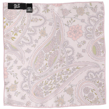 Pañuelo de Bolsillo Paisley Floral Rubor