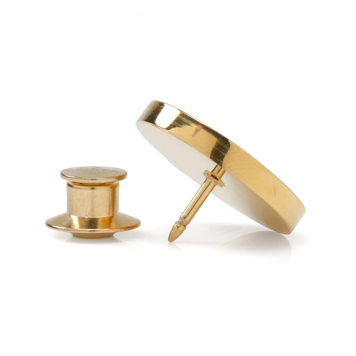 Gold Stainless Steel Round Infinity Engravable Lapel Pin - My Men's Shop