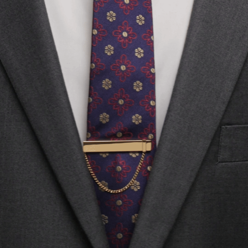 Stainless Steel Gold Chain Tie Clip - My Men's Shop