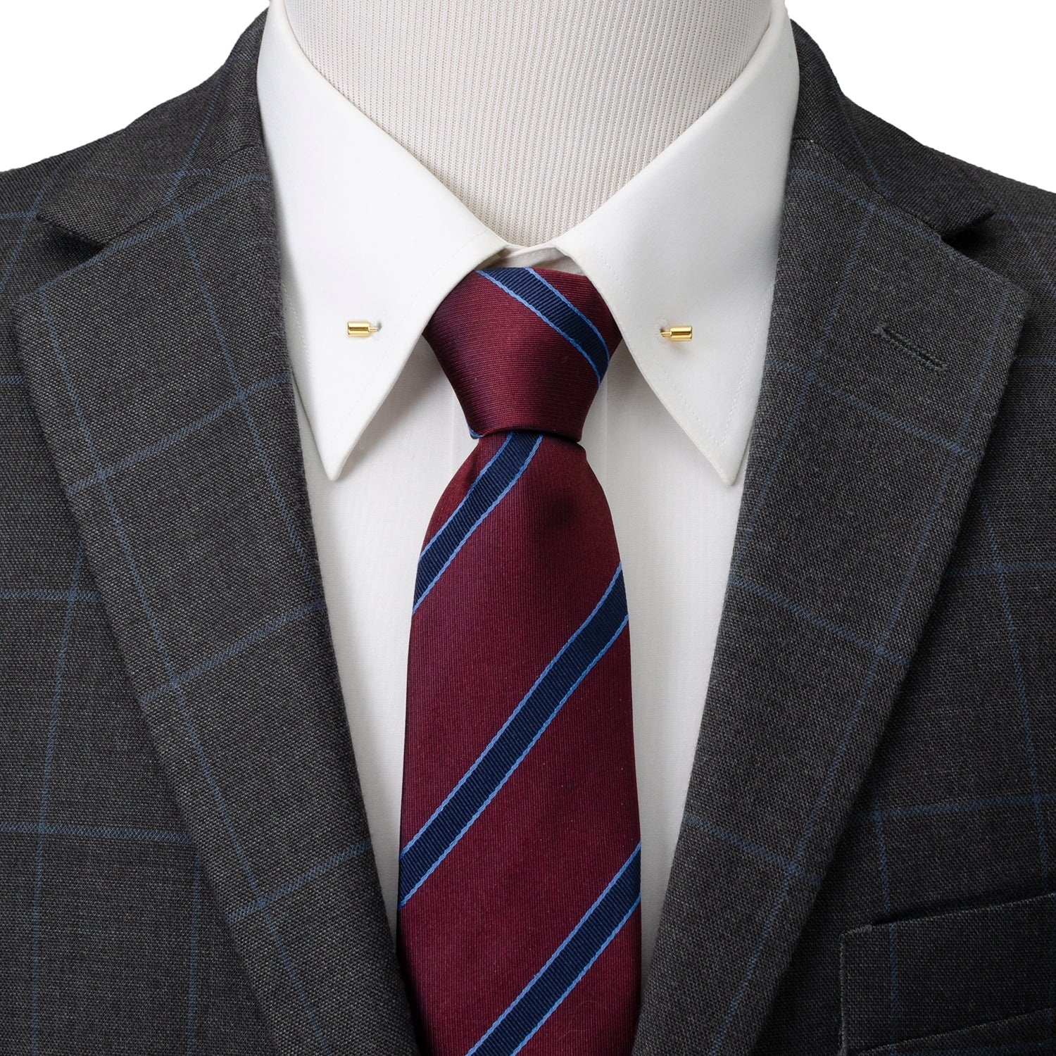 Stainless Steel Gold Bar Collar Bar - My Men's Shop