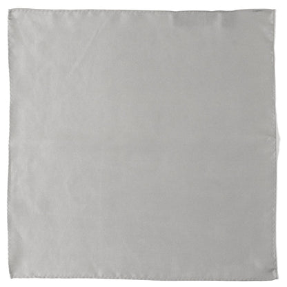 Gray Silk Pocket Square