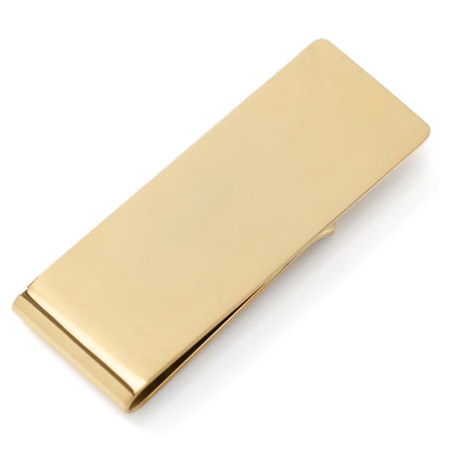 Stainless Steel Gold Engravable Money Clip - My Men's Shop