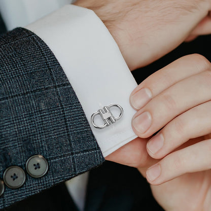 Horse Bit Stainless Steel Cufflinks