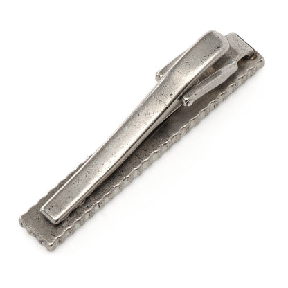 Pasador de Corbata Herringbone de Plata Antigua