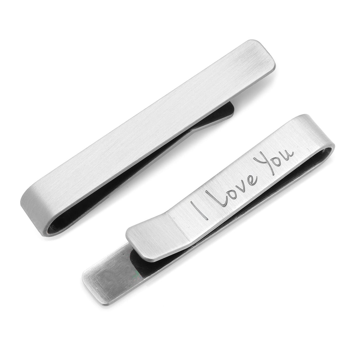 Barra para corbata con mensaje oculto "Te amo"