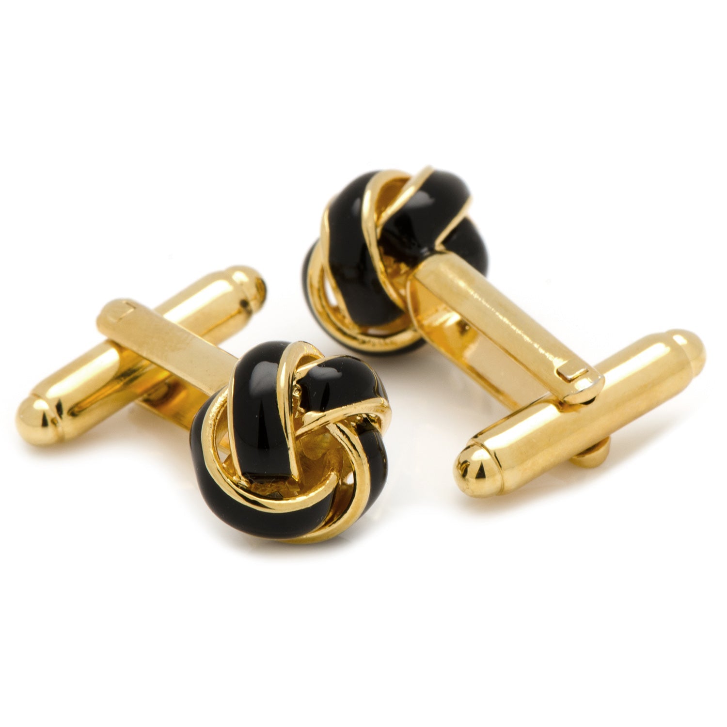 Black and Gold Knot Cufflinks - My Men's Shop