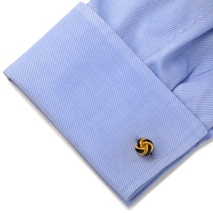 Black and Gold Knot Cufflinks - My Men's Shop