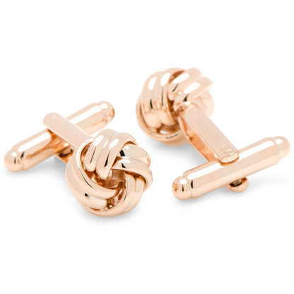 Rose Gold Knot Cufflinks - My Men's Shop