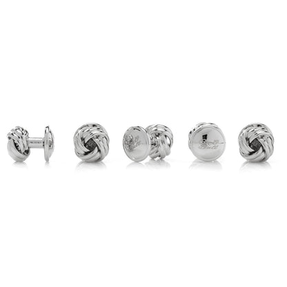 Silver Knot 5-Stud Set - My Men's Shop