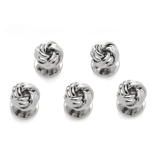 Nudo de plata con 5 tachuelas