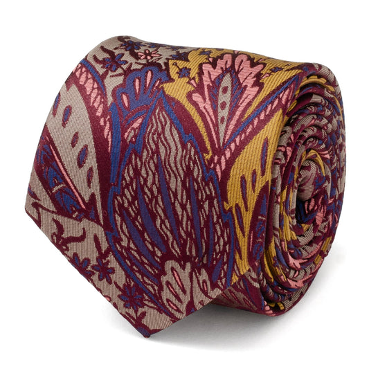Corbata multicolor estampada para hombre