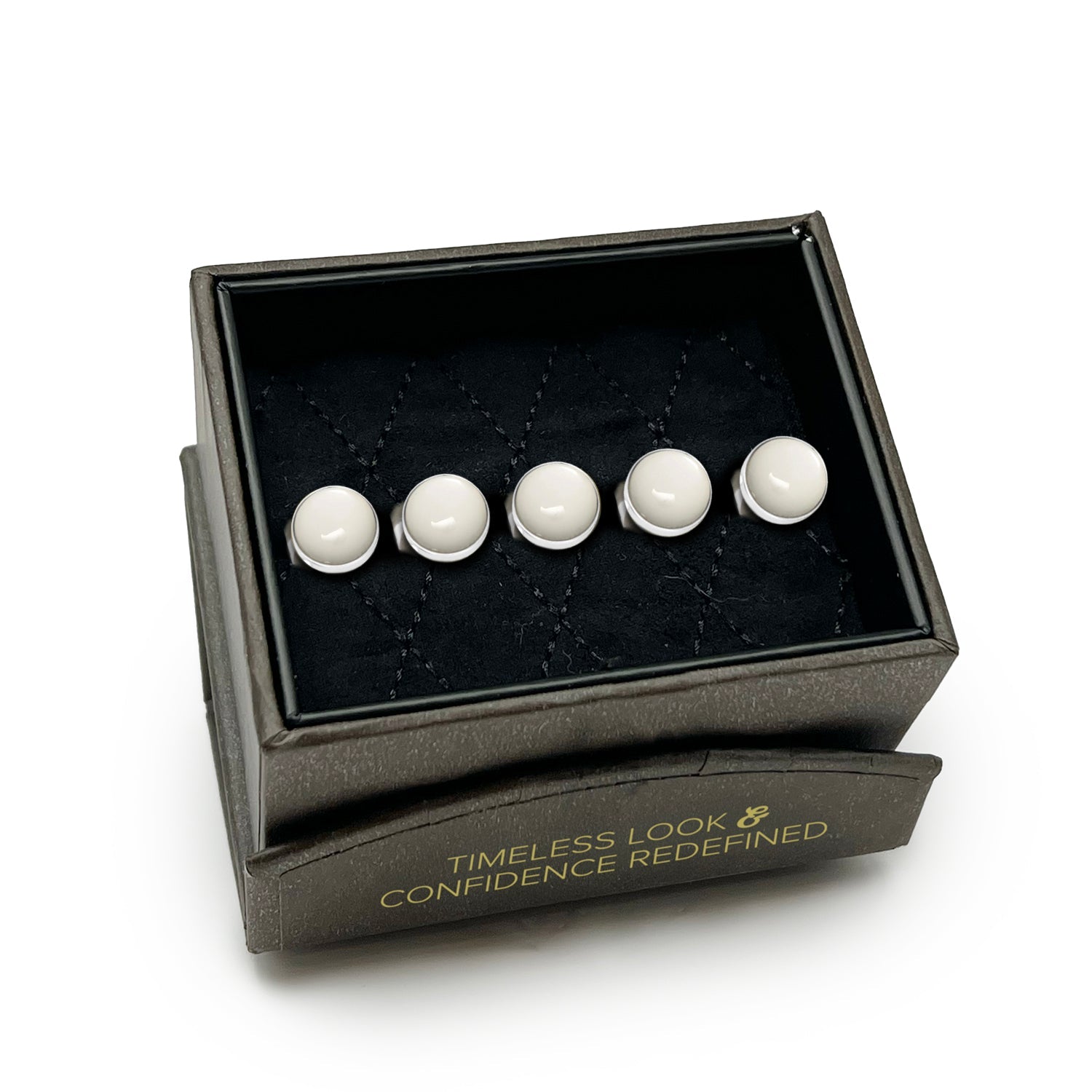Silver and Mother of Pearl 5-Studs - My Men's Shop