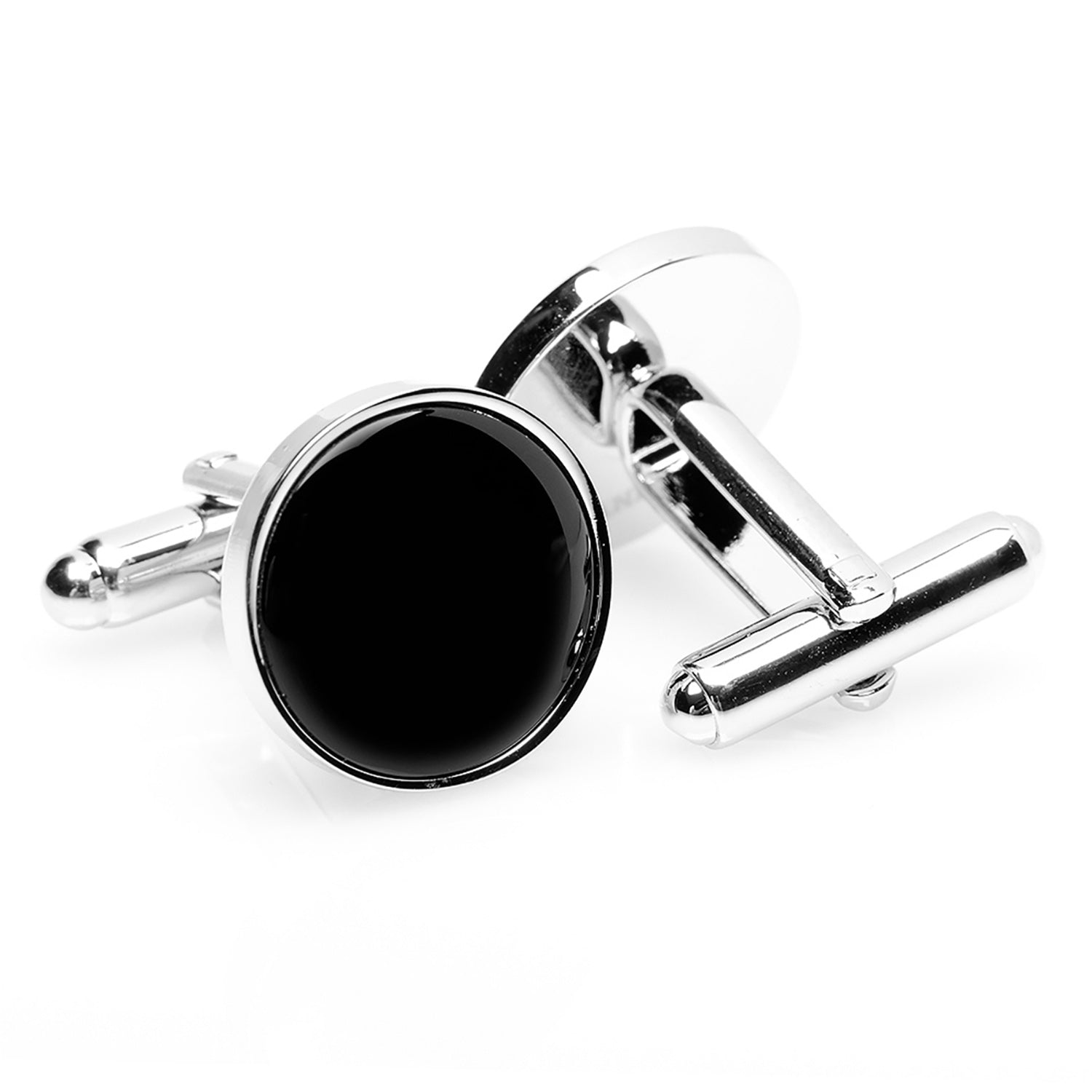 Silver and Onyx 5-Stud Set - My Men's Shop