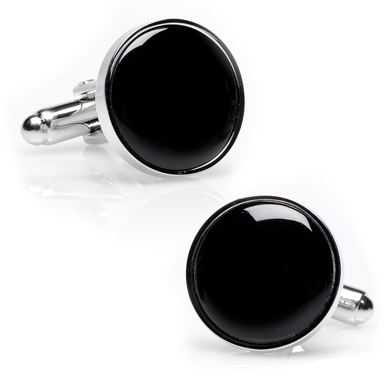 Silver and Onyx 5-Stud Set - My Men's Shop