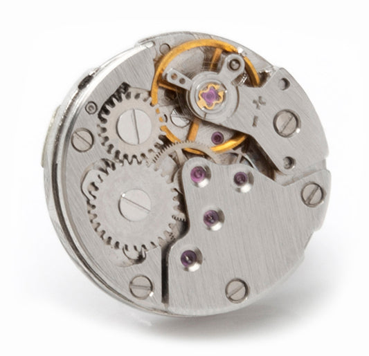 Pin de solapa de movimiento de reloj de esqueleto de borde abierto