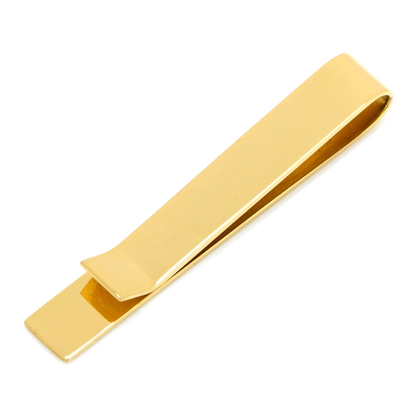 Juego de regalo de mancuernillas ovaladas con borde trenzado y broche de corbata con baño de oro de 14 quilates