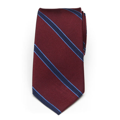 The Phillip Tie (Burgundy Stripe Men's Tie) - My Men's Shop