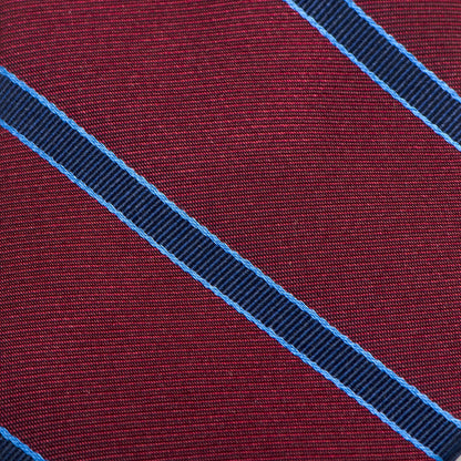The Phillip Tie (Burgundy Stripe Men's Tie) - My Men's Shop
