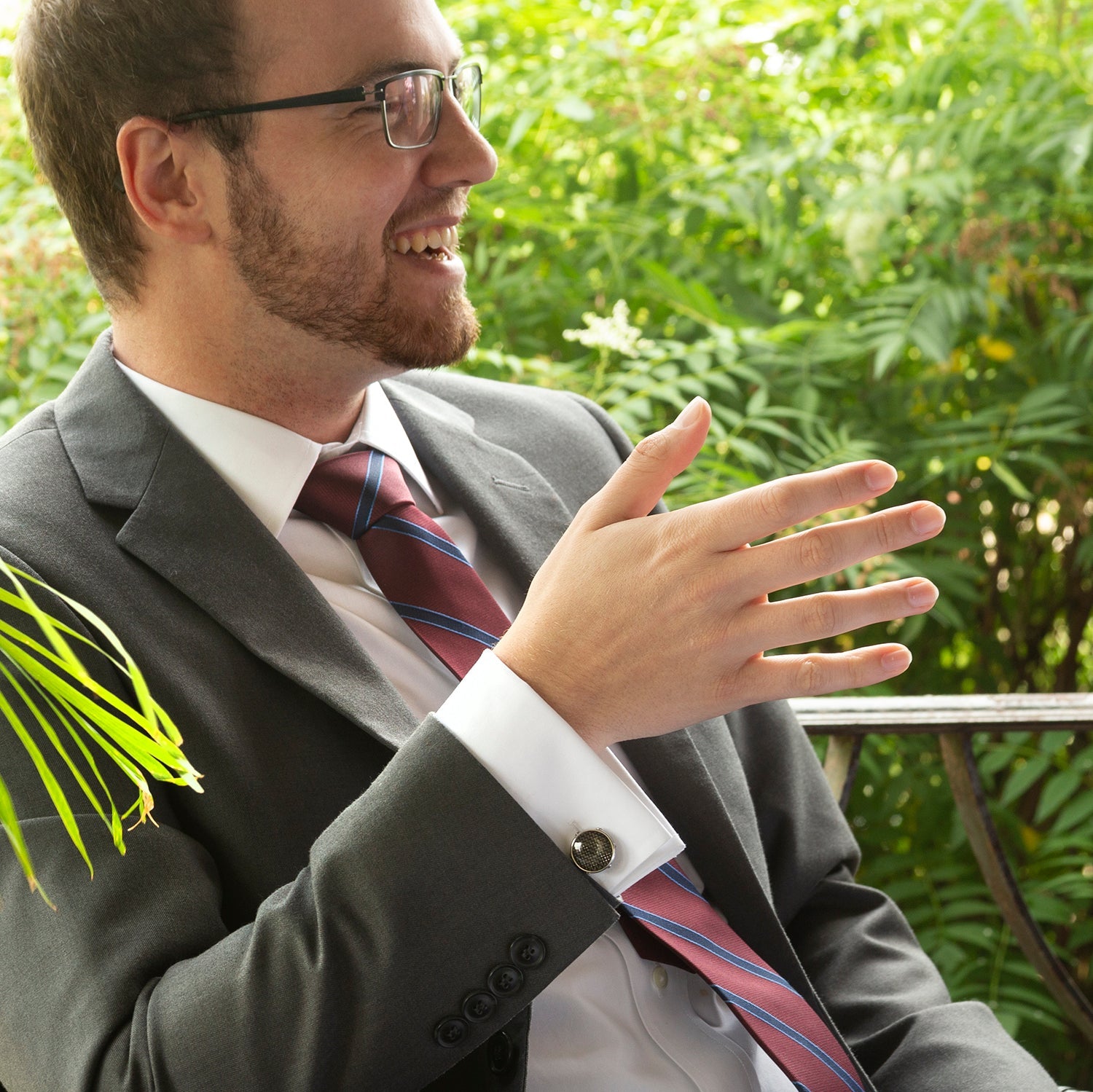 The Phillip Tie (Burgundy Stripe Men's Tie) - My Men's Shop