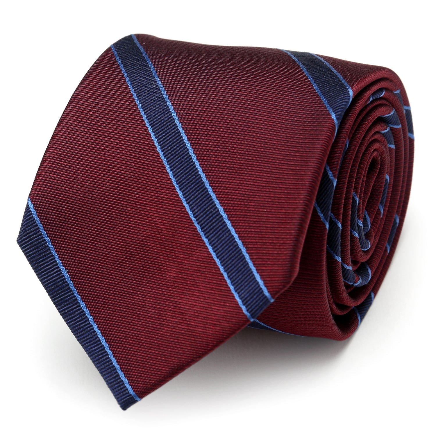 The Phillip Tie (Burgundy Stripe Men's Tie) - My Men's Shop