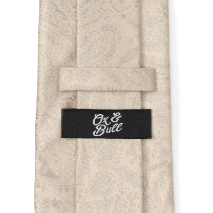 Champagne Paisley Men's Tie - My Men's Shop
