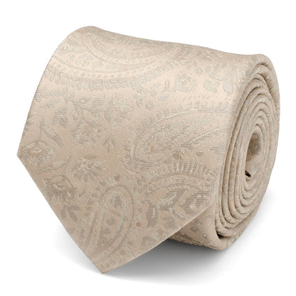 Champagne Paisley Men's Tie - My Men's Shop